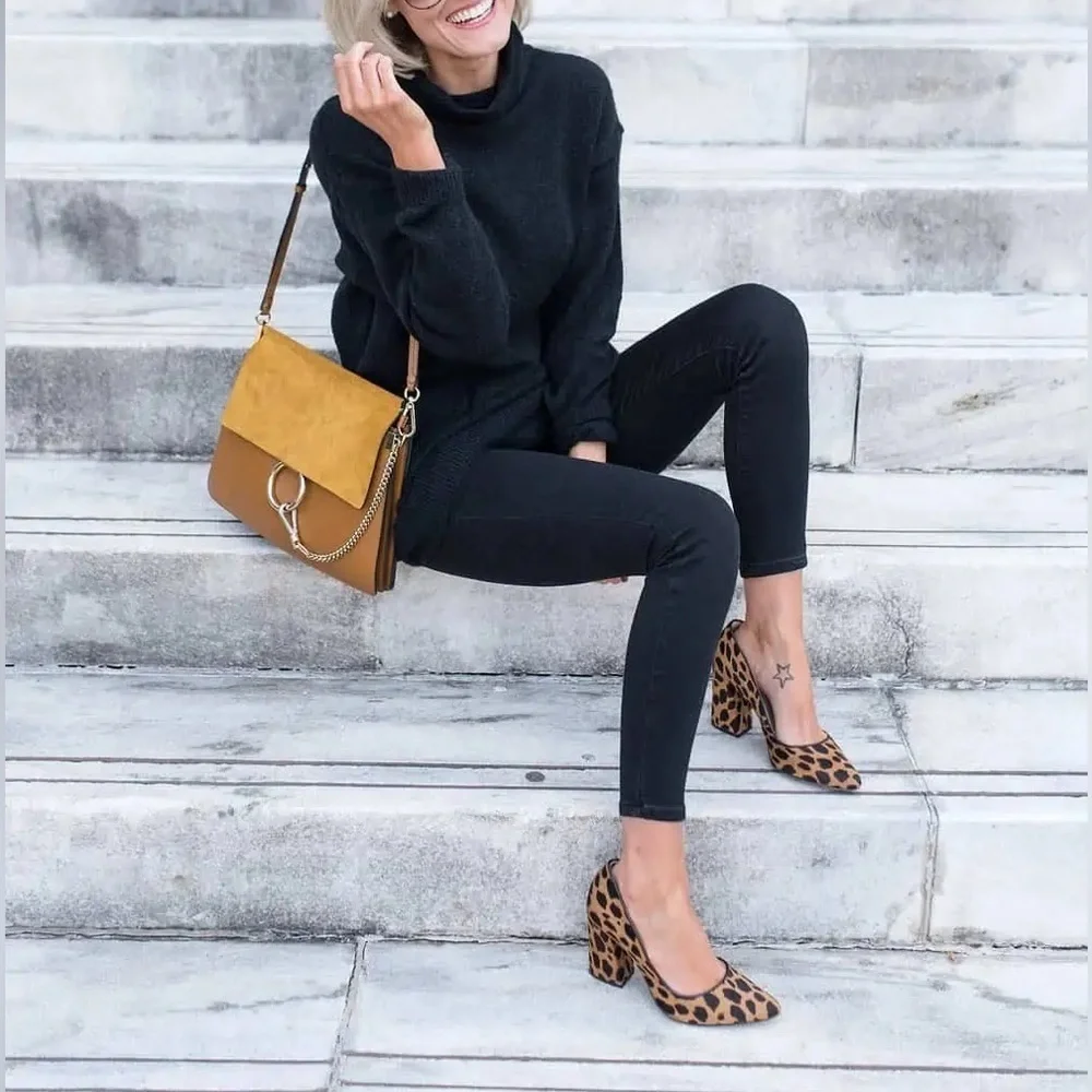 🎉 HOST PICK 🎉L’autre Chose Leopard Leather Fur Heels 37 7